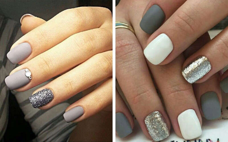 5 manicuras en gris el color ideal para tu look working girl  Revista  Para Ti