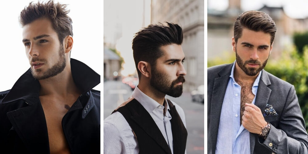  Hombres con barba Cuáles son los cortes de pelo ideales 